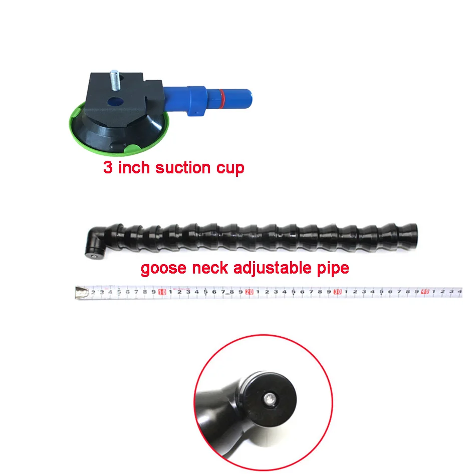 PDR King Tools 3inch Pump Suction Cup with goose neck pipe lamp stand for car dent repair light car dent repair lamp tools