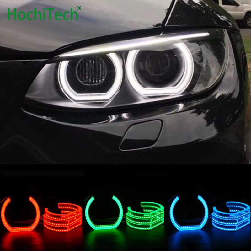 for For BMW 3 Series E90 E92 E93 M3 Coupe cabriolet 07-13 RGB Angel Eyes DTM style Multi-color daytime running light