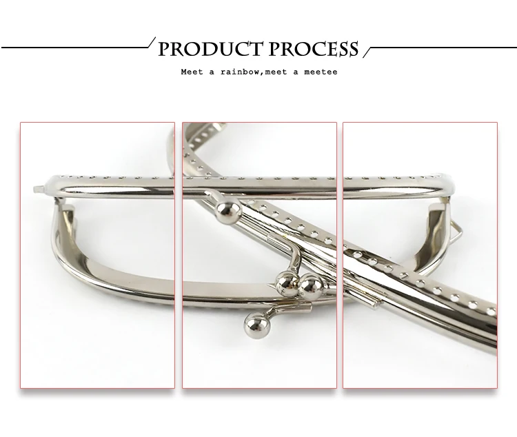 5/10Pcs Silver Smooth Metal Bags Handle 10/12/15cm Purse Frame for Handbag Wallet Clourse Sewing Brackets DIY Bag Accessories