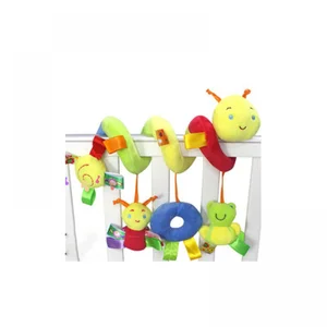 Hanges gefülltes Spielzeug für Babywagen, bewegliche Farbglocke, Rasseln, Cartoons, Hängeetikett für das Bett für Neugeborene 6 Hauptverkaufsgeschenk Neugeborene - №3