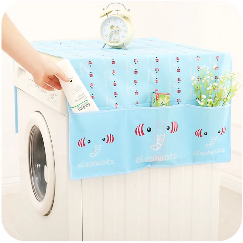 High Quality PEVA Washing Machine Cover Dust Proof Washing Machine Coat Water Proof Cover Refrigerator Cover Housing Accessories