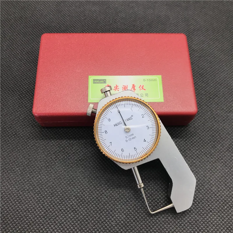 Dental Lab Caliper Measuring Precision 0-10*0.1mm Thickness Instrument Sharp Metal Watch Show Thickness Gauge