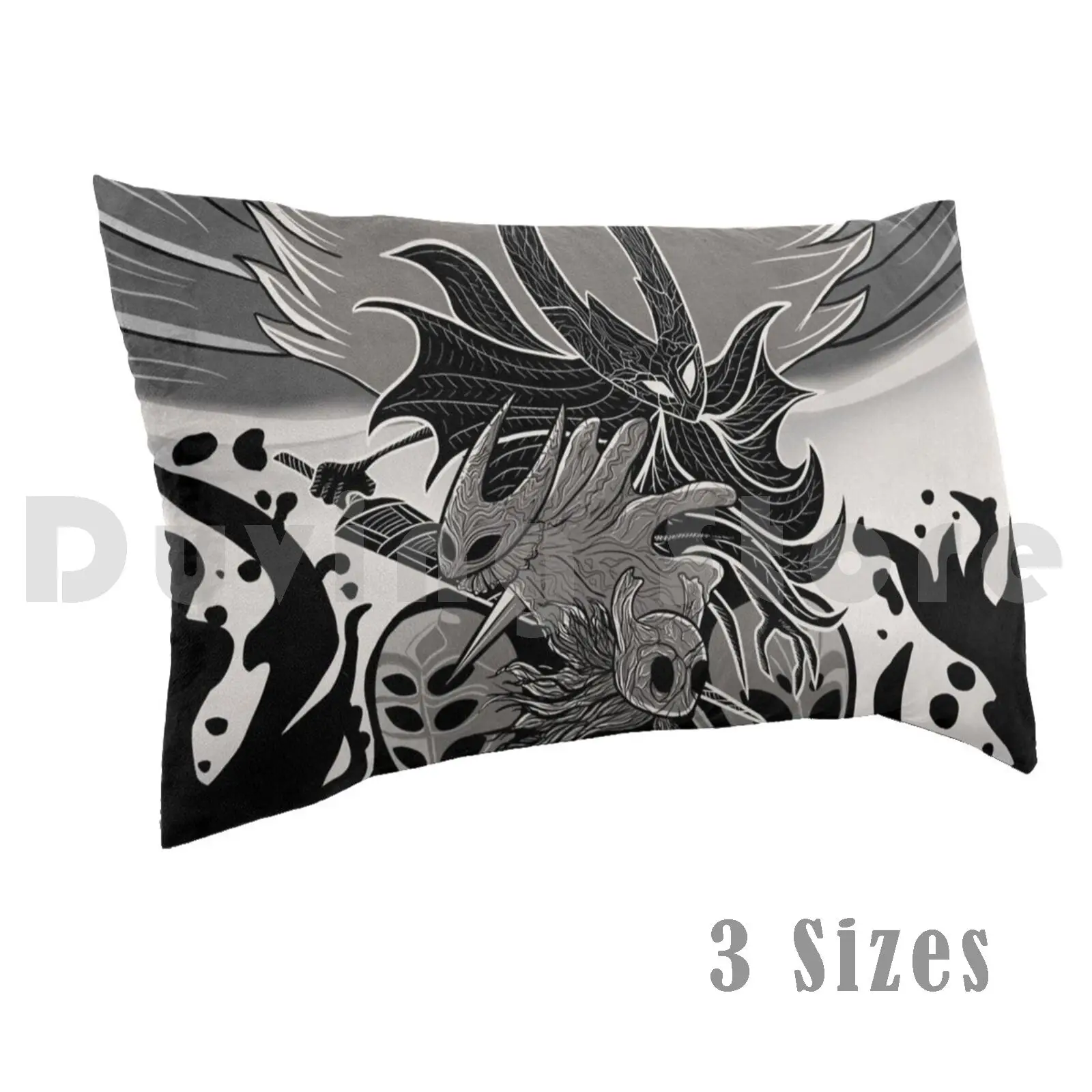 

Полые песни Подушка Чехол 20*30 дюймов Knight Bug Hornet Silksong Fanart Hallownest видеоигра Metroidvania