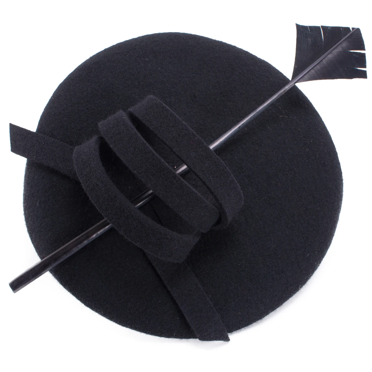 Lawliet Women Wool Felt Fascinator Cocktail Beret Wedding Church Pillbox Winter Hat A145