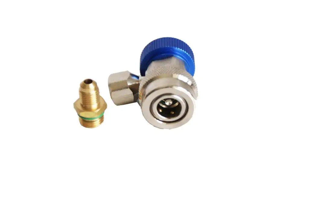 Lage Druk R134a Verstelbare Connector Auto Ac Koelmiddel Manometer Connector QC-ML Gratis Verzending