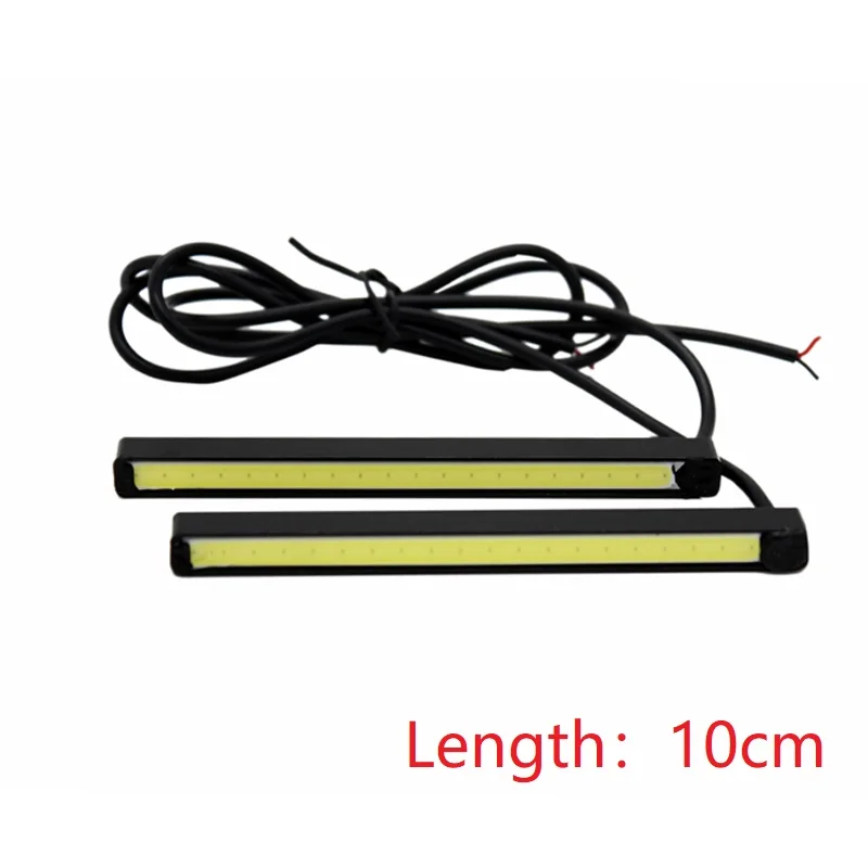 2Pcs/Pair Universal DRL for Car High Power 10/15/20cm COB Daytime Running Light Waterproof DRL Super White Day Light LED Lamp