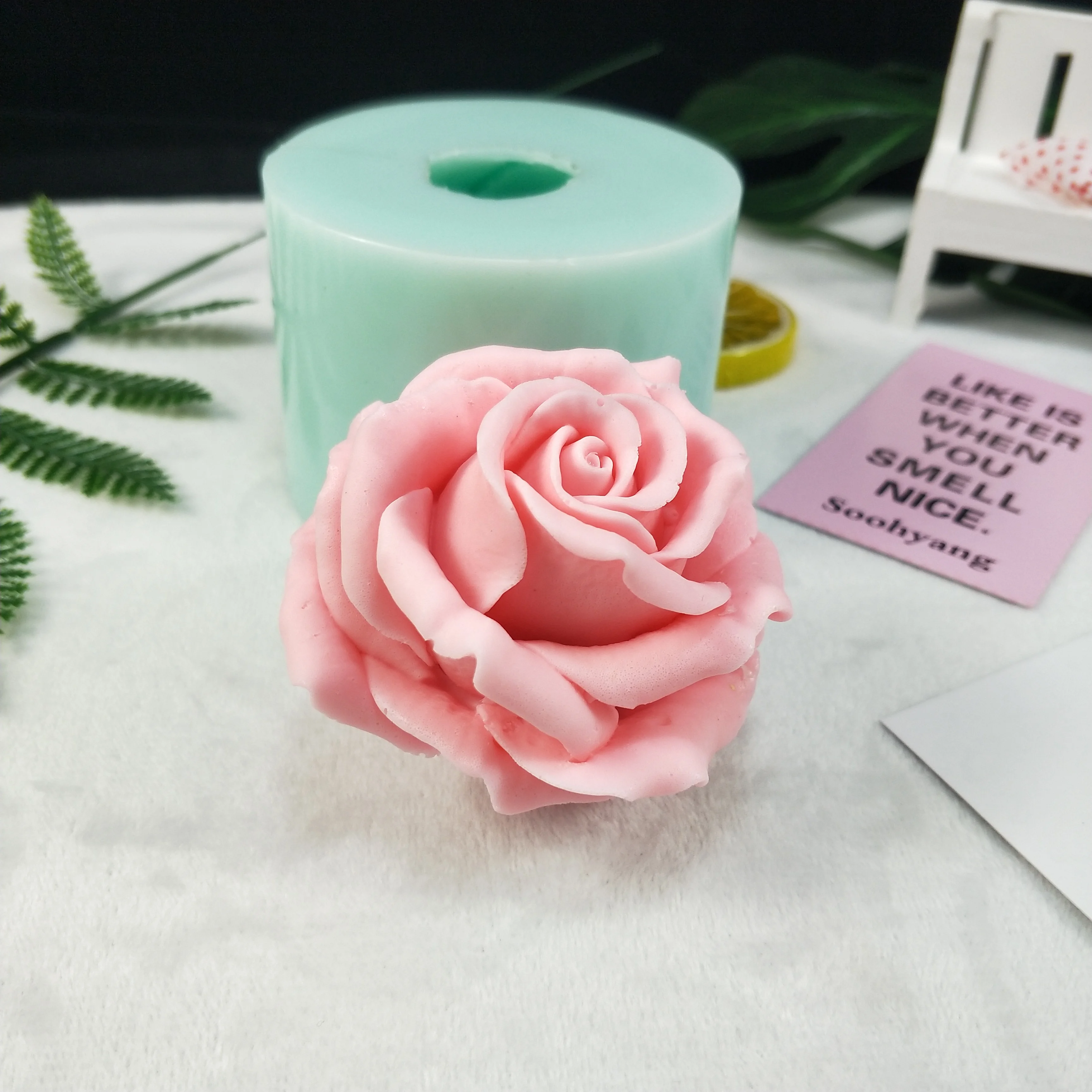 HC0191 PRZY 3D beautiful flower rose Silicone Mold Bouquet of roses Soap Molds Clay Resin Gypsum Chocolate Candle Mold