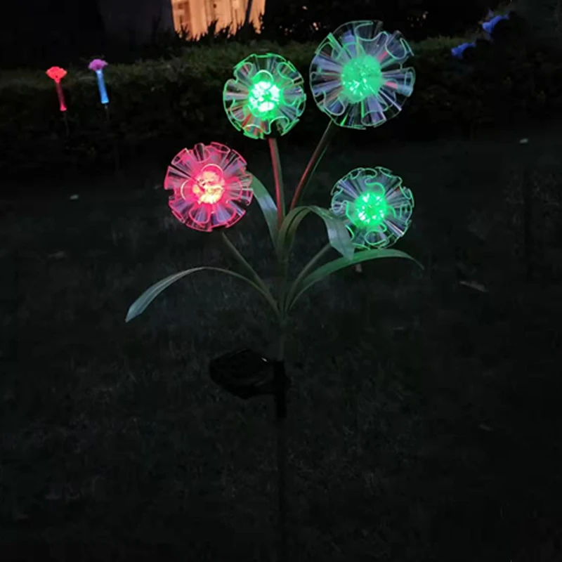 

LED Outdoor Waterproof Solar Dandelion Lawn Lights Solar Powered Lamp For Home Garden Yard Lawn Path Outdoor Decoration Lamps