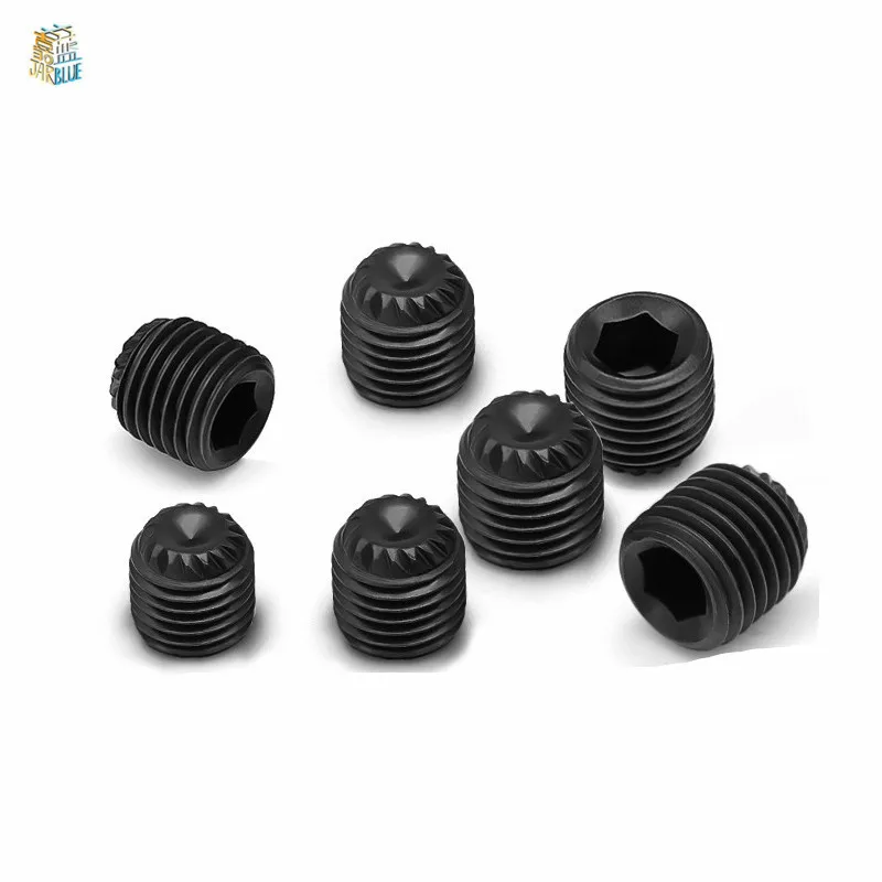 10-50Pcs M3 M4 M5 M6 DIN916K grade 12.9 Alloy steel Hex Socket Set Screws Grub Screw