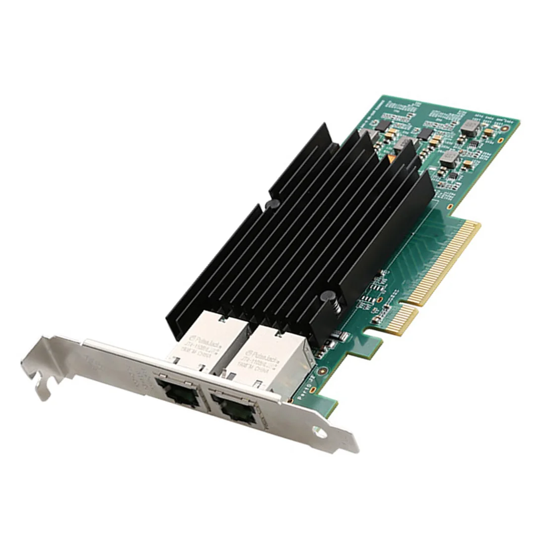 

2 Port PCIE X8 10000M PCIe 10 Gigabit Ethernet Dual Port RJ45 Lan Network Card Chip IntelX540 10Gbs Pci-e w/ Heat Sink