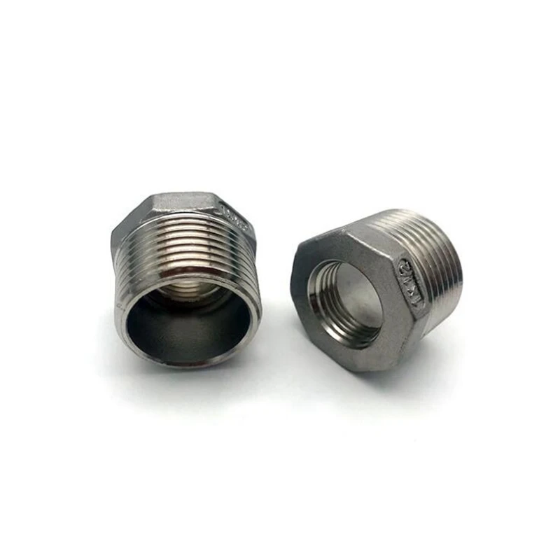 NPT Female Thread 304 Stainless Steel Reducing Bushing DN6 - DN50 Water Pipe Fitting SS304 Sleeve Joint Connector