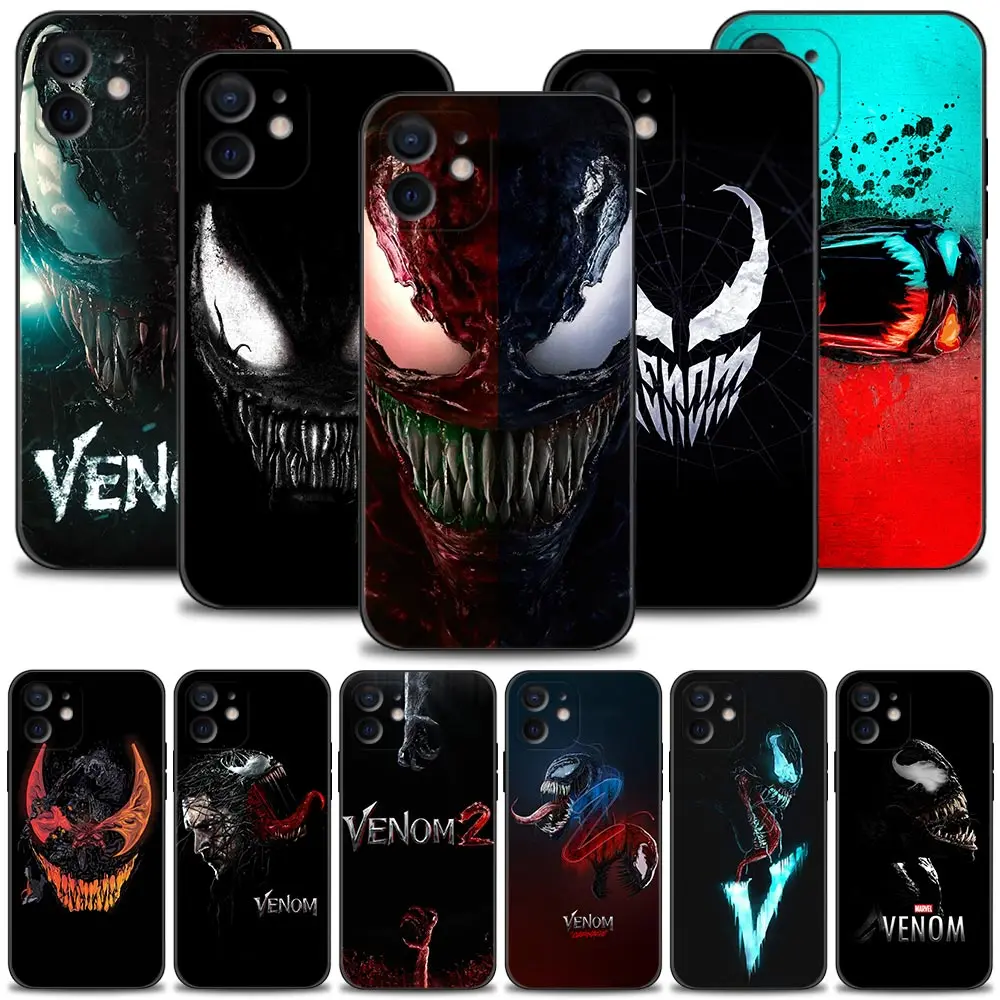 Marvel Venom 2 HEROS Phone Case For Apple iPhone 15 14 13 12 11 Pro Max 13 12 Mini XS Max XR X 7 8 Plus Silicone Cover