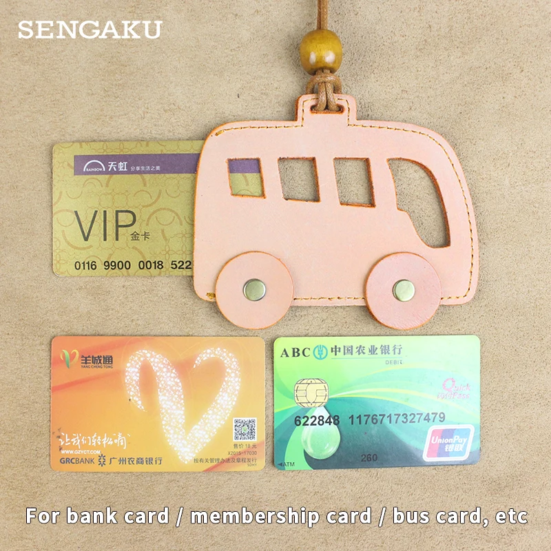 Cartoon ID Credit Bank Card Holder Students Bus Card Case Hand Rope Visit Door Identity Badge Cards Cover For Women Men Pendants