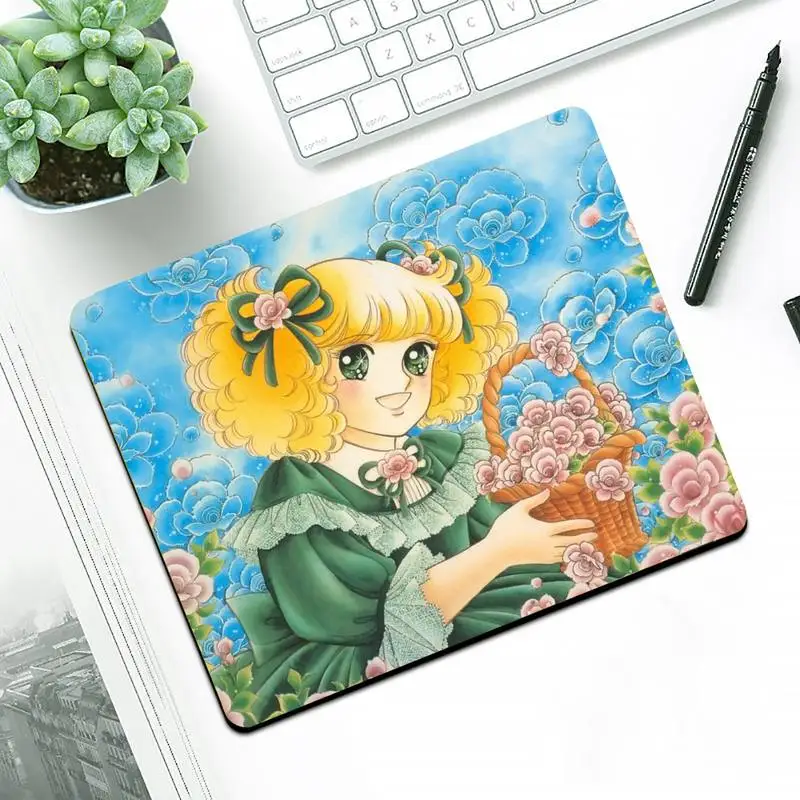 Anime Manga Candy DIY Design Pattern Game mousepad Small Pads Rubber Mouse Mat MousePad Desk Gaming Mousepad Cup Mat