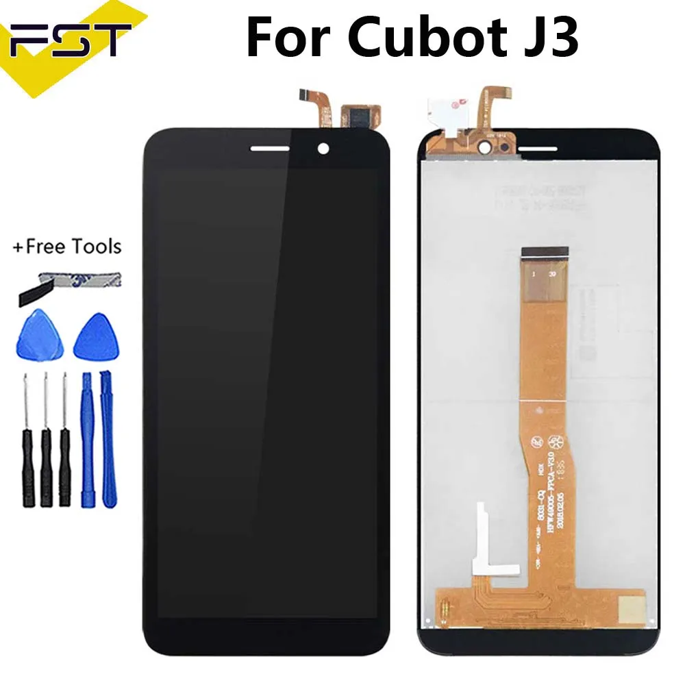 Cubot J5 LCD 디스플레이 터치 스크린 디지타이저, Cubot J3 Pro LCD 휴대 전화 액세서리 접착제 cubot j3 j3pro 센서 lcd