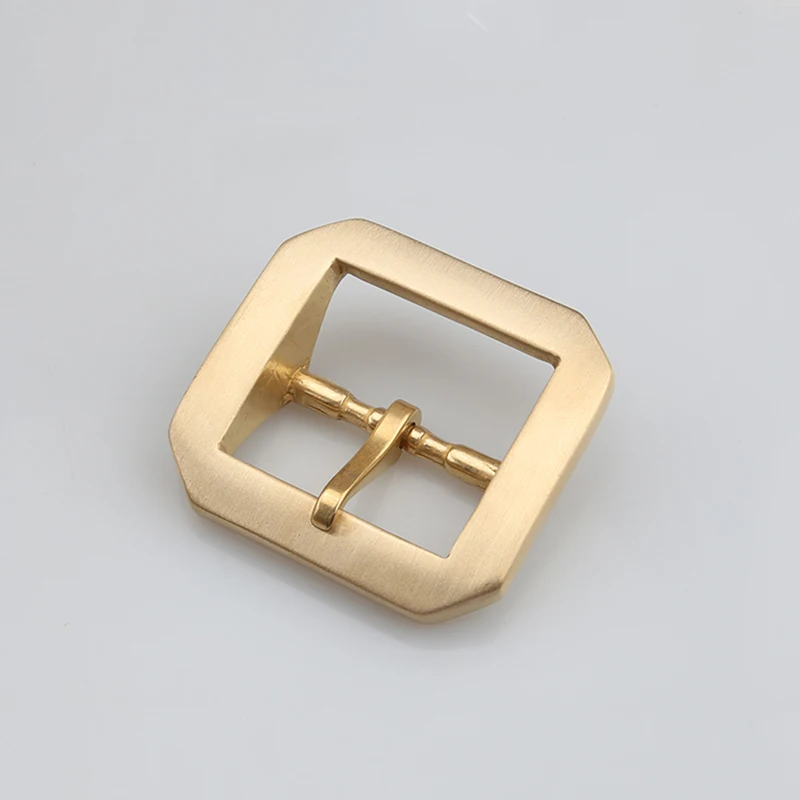 1pcs Solid  Brass 4cm Belt Buckle End Heel Bar Buckle Single/ Double Pin Heavy-duty for Leather Craft Strap Webbing Dog Collar