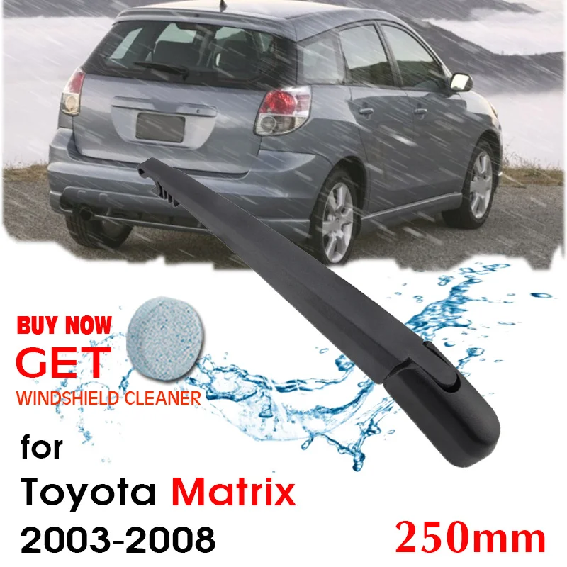 Car Wiper Blade Rear Back Window Windscreen Windshield Wipers Auto Accessories For Toyota Matrix Hatchback 250mm 2003-2008