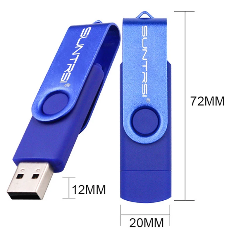 SunTrsi Type C 2.0 USB Flash Drive 64gb Pen Drive 128GB 32GB 16GB USB Stick 2.0 Pendrive 8gb for Type-C Device