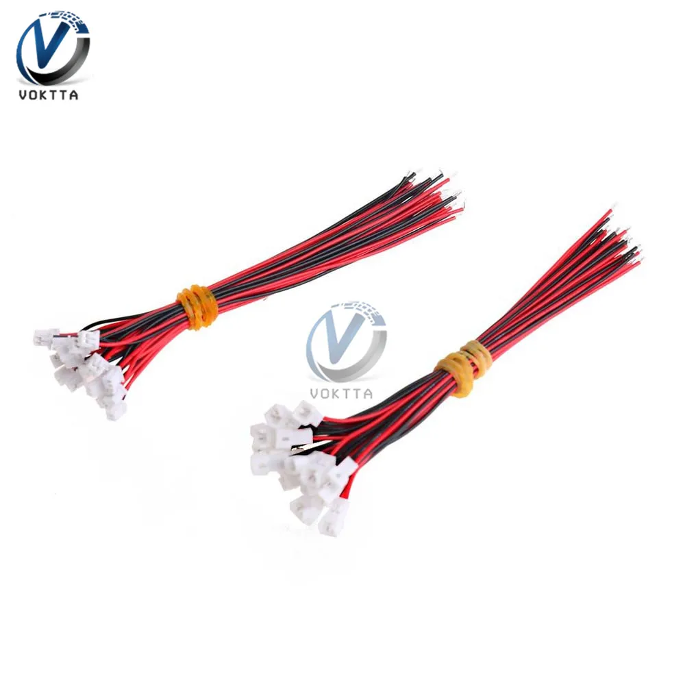 1/2/5/10 Pairs PH 1.25 Filo Connettore del Cavo Micro JST 2 Spille Maschio Femmina Connettore martinetti Spina Connettori Fili