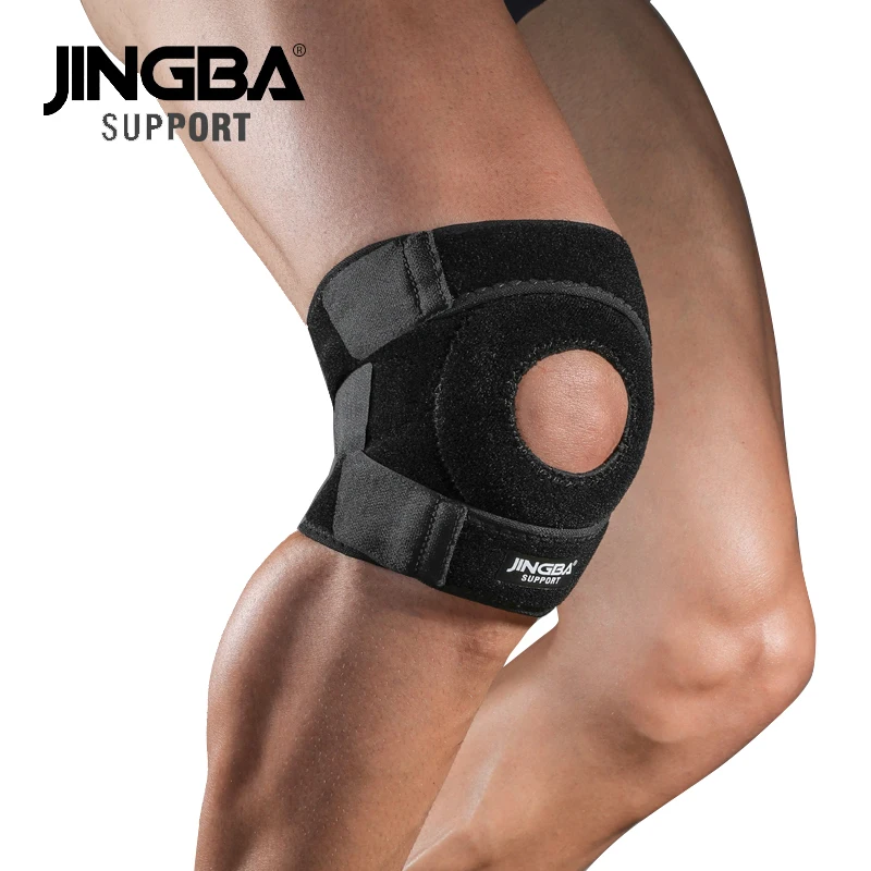 JINGBA SUPPORT 1 PCS Sportowe ochraniacze kolan do stawów Ochraniacz rzepki Regulowane ochraniacze kolan Joelheira Drop Shipping