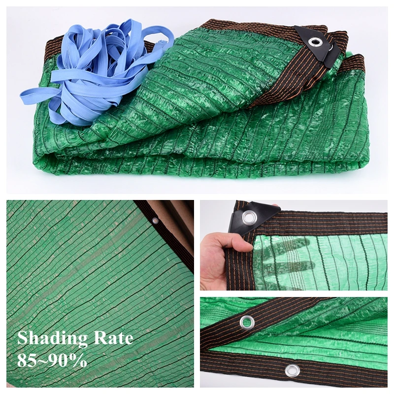 

SgooHan Green Anti-UV HDPE Shading Net Outdoor Awning Garden Succulent Plant Cover Shelter Swimming Pool Sunshade Net Shade Sail