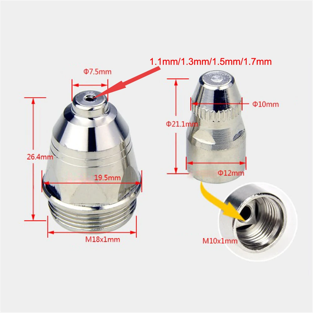 25 pz P80 taglio al Plasma torcia consumabile taglio CNC 60A 80A 100A P80 torcia al Plasma scudo tazza punta ugello elettrodo