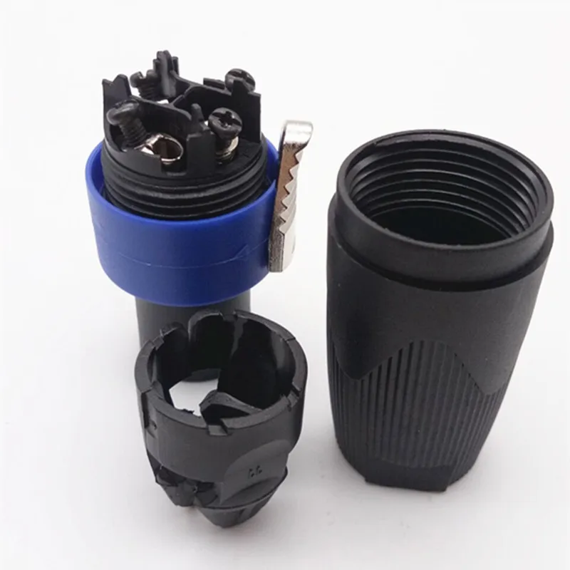 good quality Speaker Connector 4Pin Speaker Powercon NL4FC 4 Pole Speakon Plug Male Professional audio power aviation plug Blue