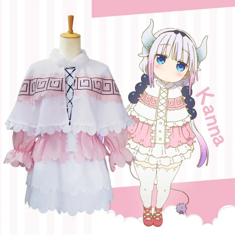 

HISTOYE The TV Animation Kobayashi-san no Maid Dragon Costume KannaKamui Cosplay Clothing for Women Halloween Costume Party