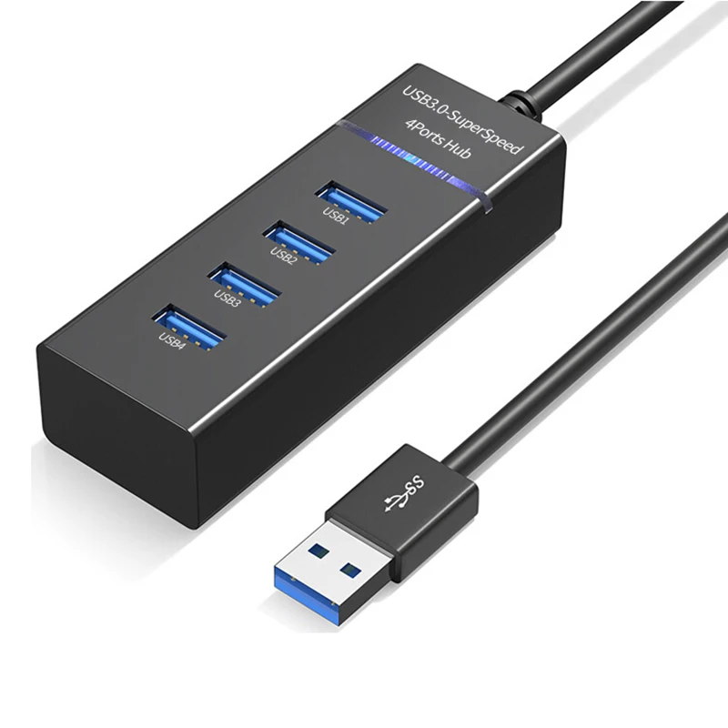 4 Ports Splitter Multi USB Hub USB 3,0 Splitter 5Gbps High Speed Micro Ladung Power Für Computer Laptop Desktop PC Hub USB 3,0