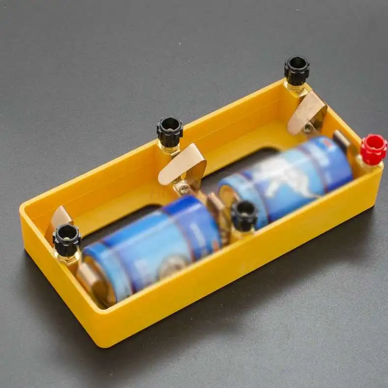 1 pcs No. 1 battery box large junior high school physics and electrical experiment equipment multiple binding posts four in one