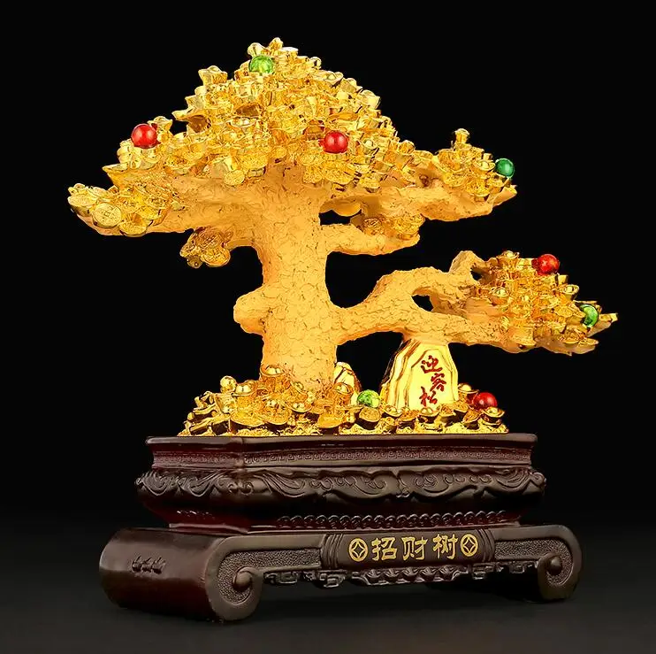 golden zodiac Animal brings Horse sheep Monkey Chicken and dog ornaments crafts OX Taurus attract money home decoration