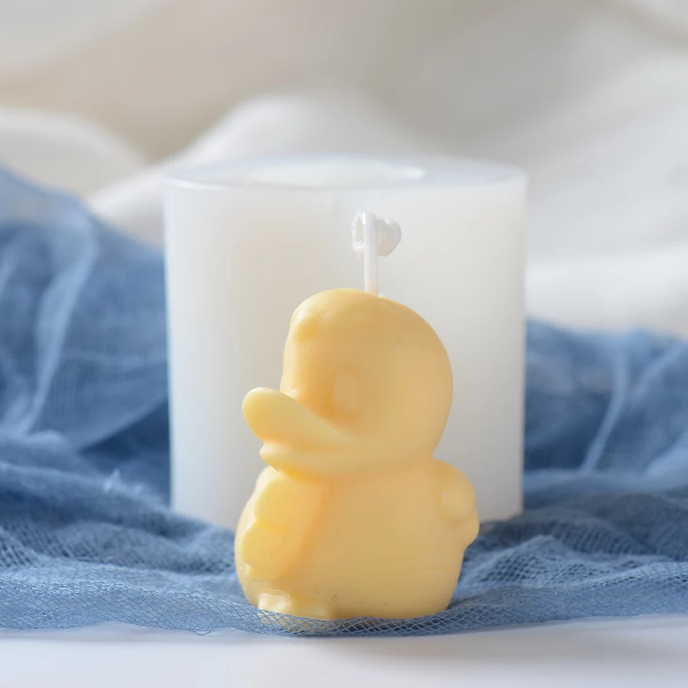 3D Cute Duck Silicone Mold Animal Candle Baby Soap Mold Aromatherapy Candle Mould DIY Crafts Decor Making Tool