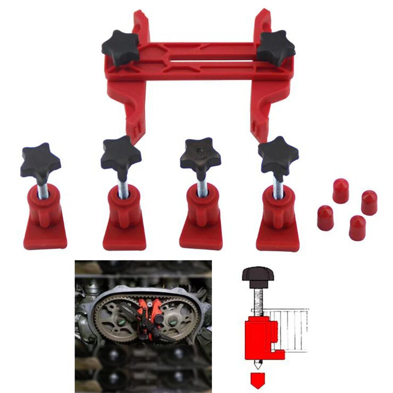 

Universal Camshaft Dual Cam Clamp Alignment Car Engine Timing Belt Fix Changer Gear Locking Tool Holder Lock Retainer