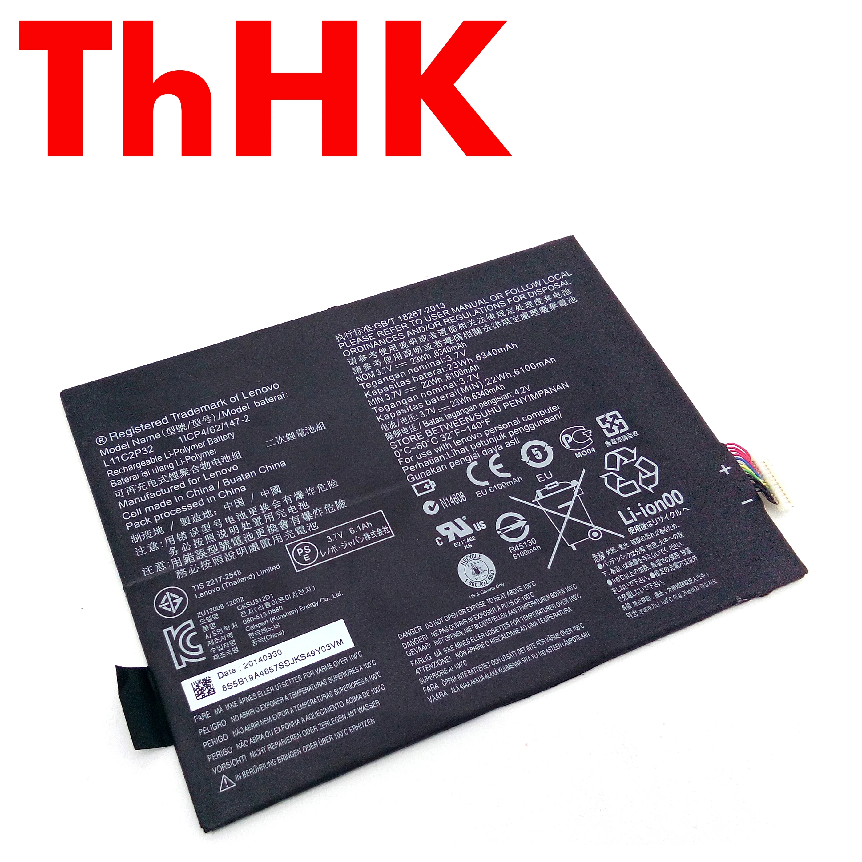 Batería Original L11C2P32 para portátil Lenovo IdeaTab S6000, S6000-F, S6000-H, A7600, A7600-HV, A7600-F, A10-80, mesa de A10-80HC