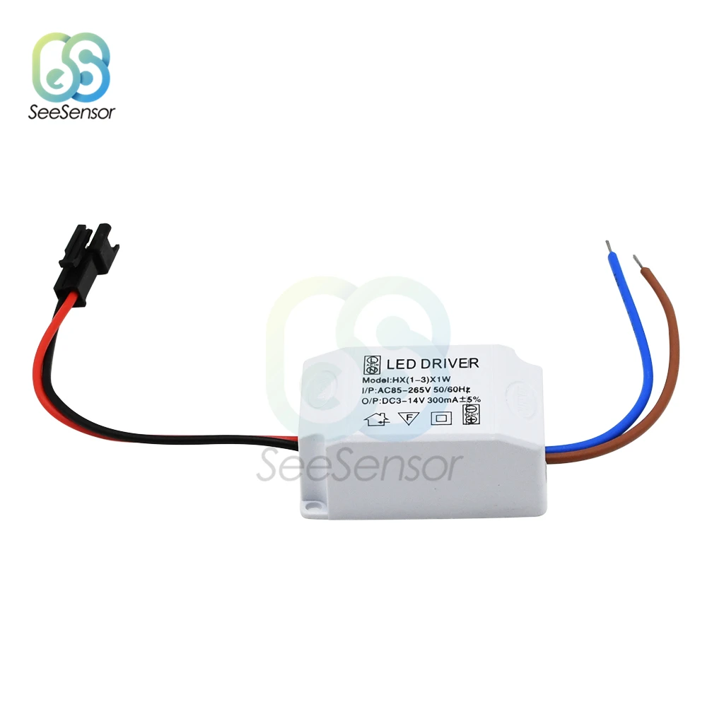 LED Driver 300mA 1W 3W LED Power Supply Unit AC85-265V to DC3-14V Lighting Transformers For LED Lights DIY