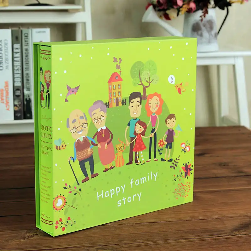 Paper  Boxed Photo Album Interstitial Full Dimension 660 Sheets One Package Mixed Family Photo Album Laminated Photo Album