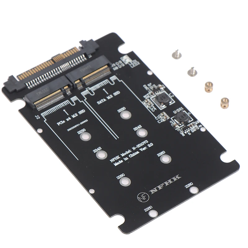 SATA M.2 ssd에서 2.5 "SATA NVMe M.2 NGFF SSD-SFF-8639 어댑터 변환기