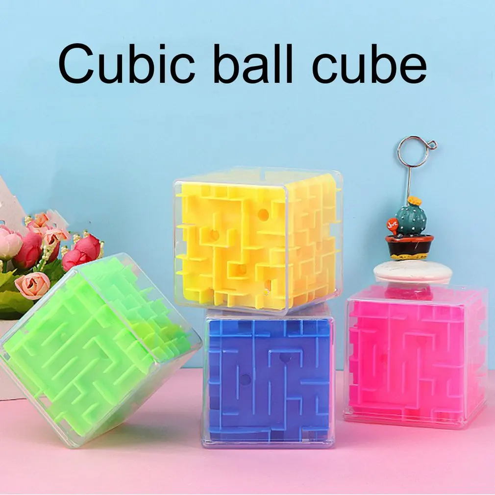 

3D Mini Speed Cube Maze Magic Cube Puzzle Game Cubes Magic Learning Toys Labyrinth Rolling Ball Toys For Children Adult