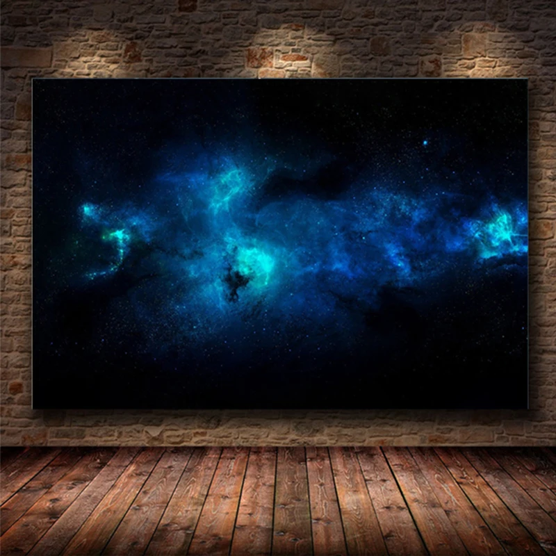 Beauty Universe Space Galaxy Nebula Star Cluster Canvas Painting  Wall Art Picture Posters and Prints for Living Room Home Decor