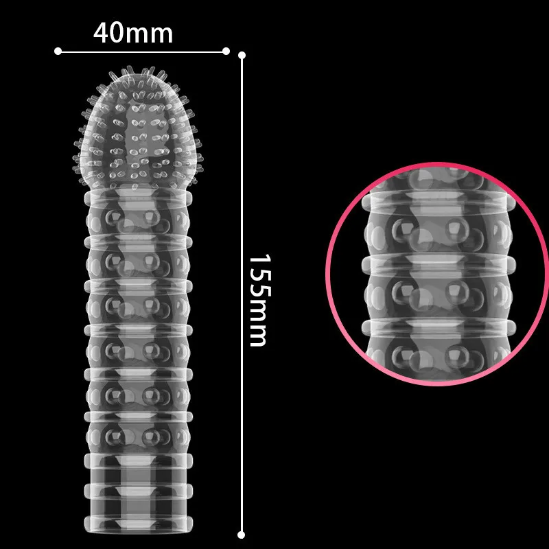 Sex Toys for Men Penise Enlargement Wolf Teeth Set Penis Set Crystal Suite Male Extended Delay Pointed Clitoris Massager Factory