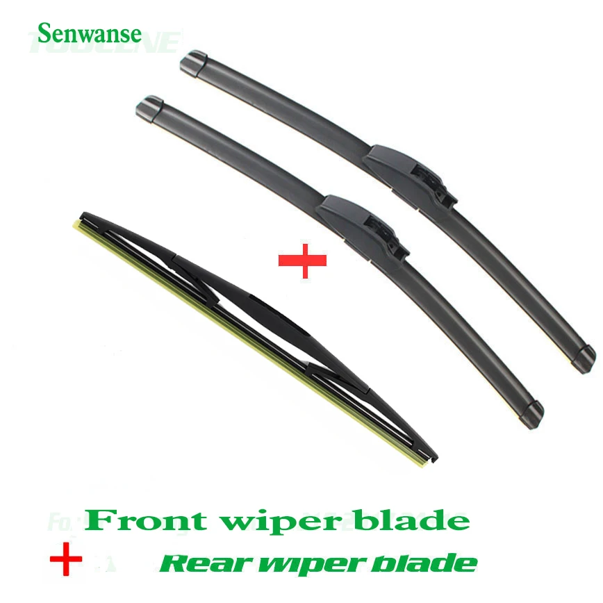 

Senwanse Front and Rear Wiper Blades For Honda Fit Jazz MK2 MK3 2009-2017 Windshield Windscreen Wiper 26"+14"+14"