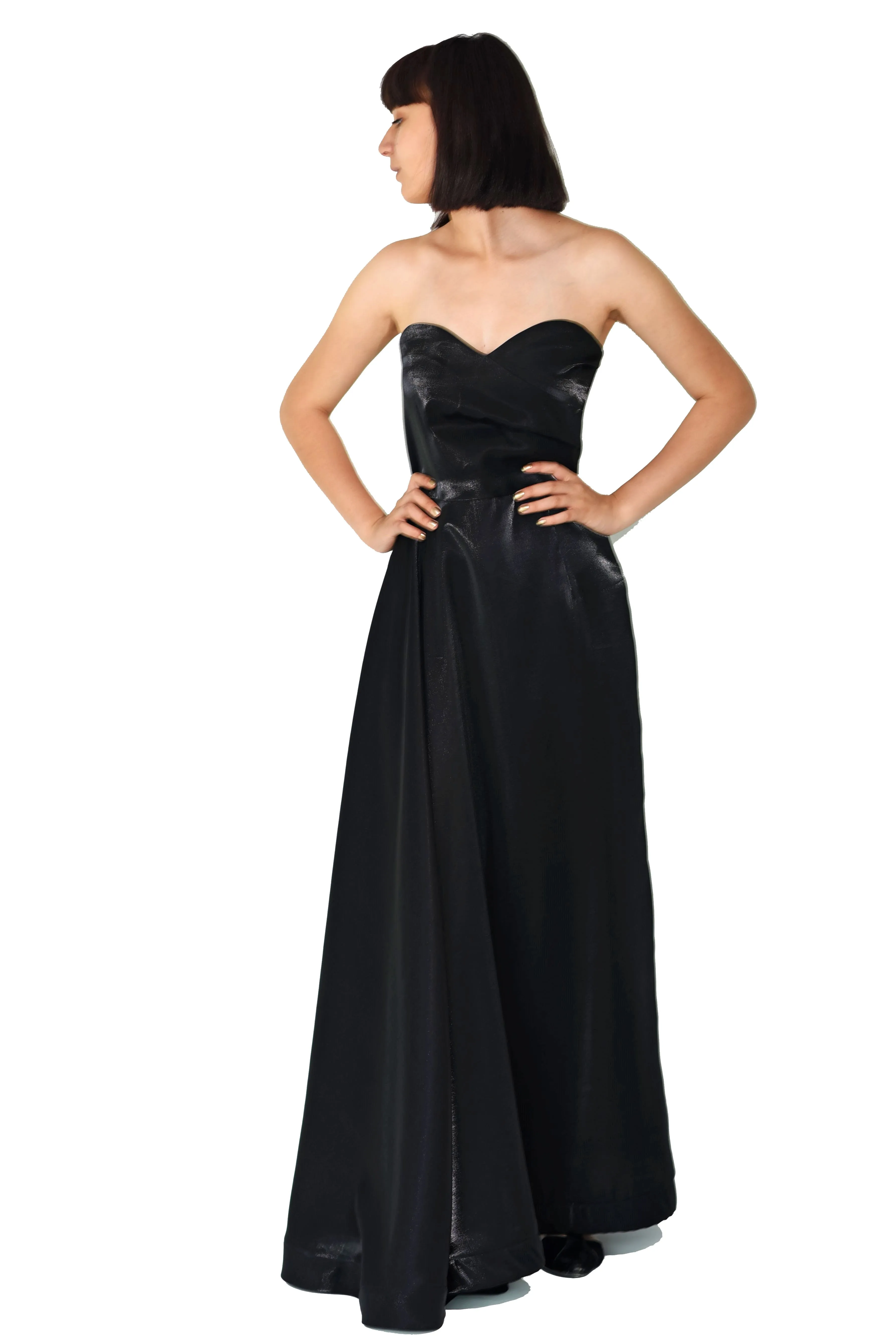 Satin Strapless Women Dress