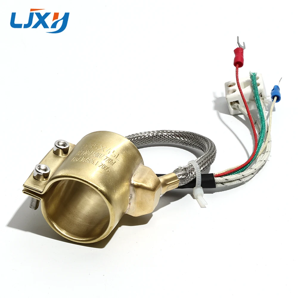 LJXH Brass Band Heater Electric Heating Ring 85x35/85x40/85x45/85x50/85x60mm Inner Diameter x Height with Two/Three/Five Wire