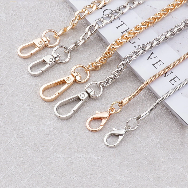 Metal Chain strap for bags DIY Handles Crossbody Accessories for Handbag Luxury Brand Detachable Replacement Purse Chain strap