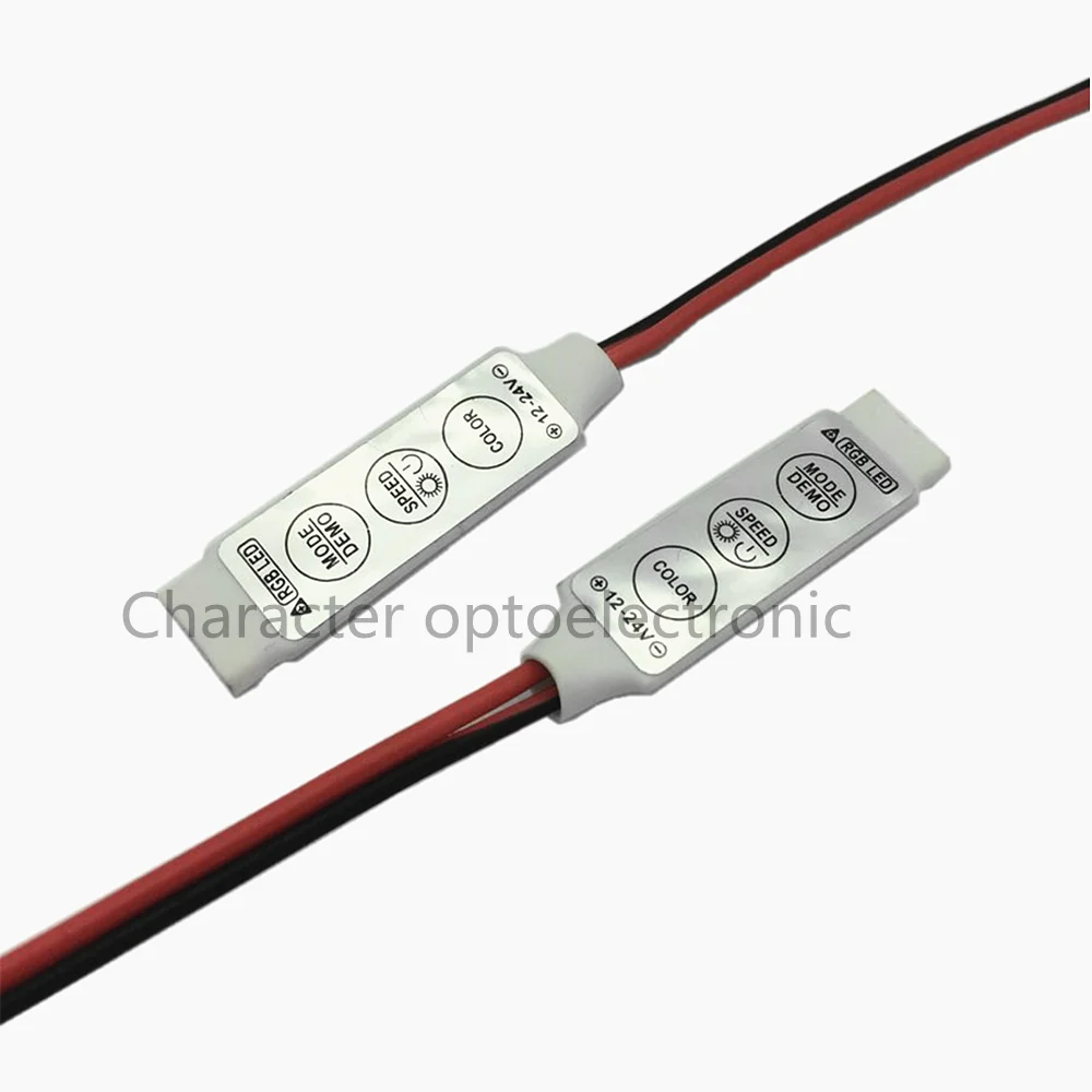 DC12V Mini RGB Led Amplifier Controller Common Anode 3Channel for SMD 3528 5050 Led Strip Lighting 10pcs