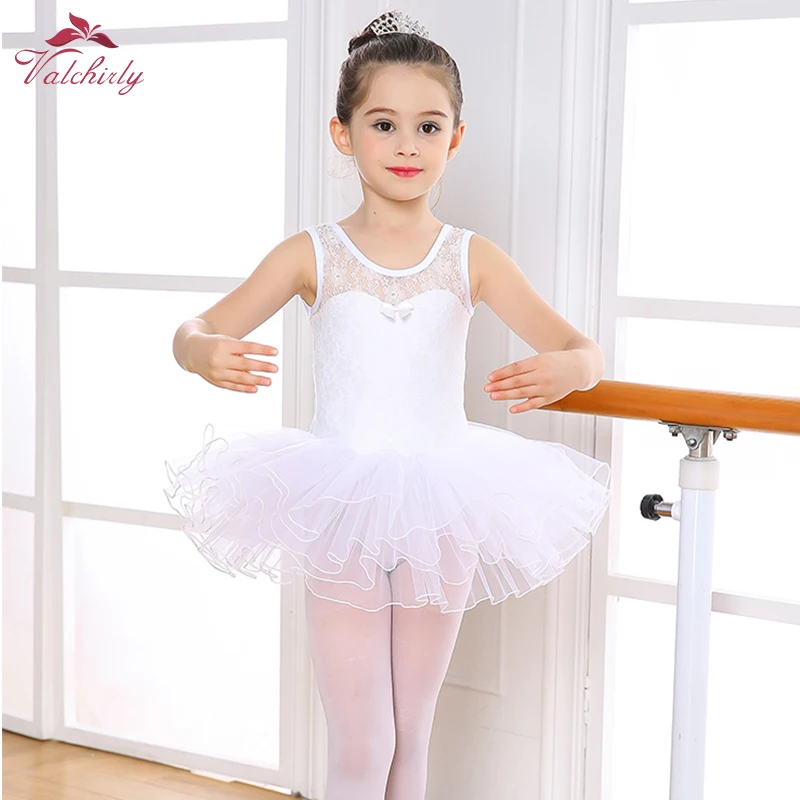 Girls Gymnastics Leotard,Dance Costume Dress,Kids Ballet Tutu Dress with Underpants,Children Skirt