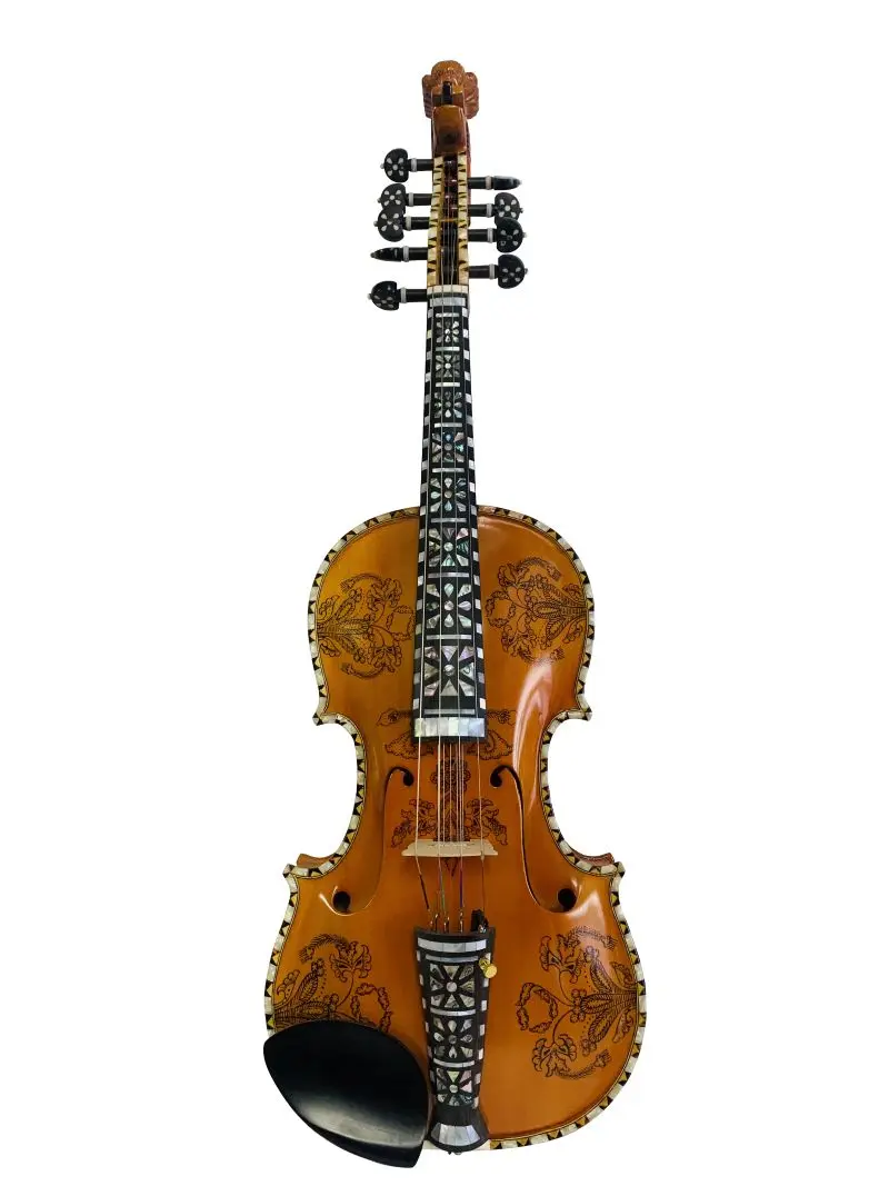 Deluxe fancy Norwegian fiddle 4/4 violin (4*5) of professional concert