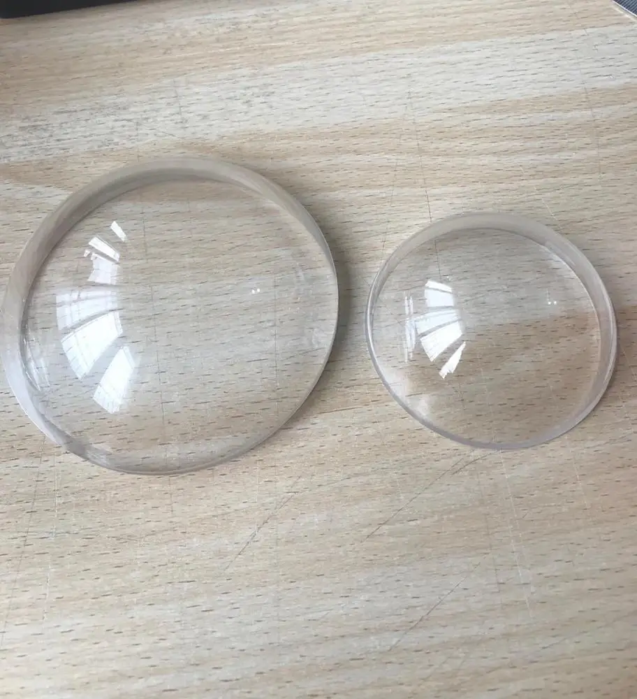 Lente de cúpula de vidrio óptico esférico de 10cm, fabricante en China para luz subacuática, cubierta de monitoreo, lente de cámara