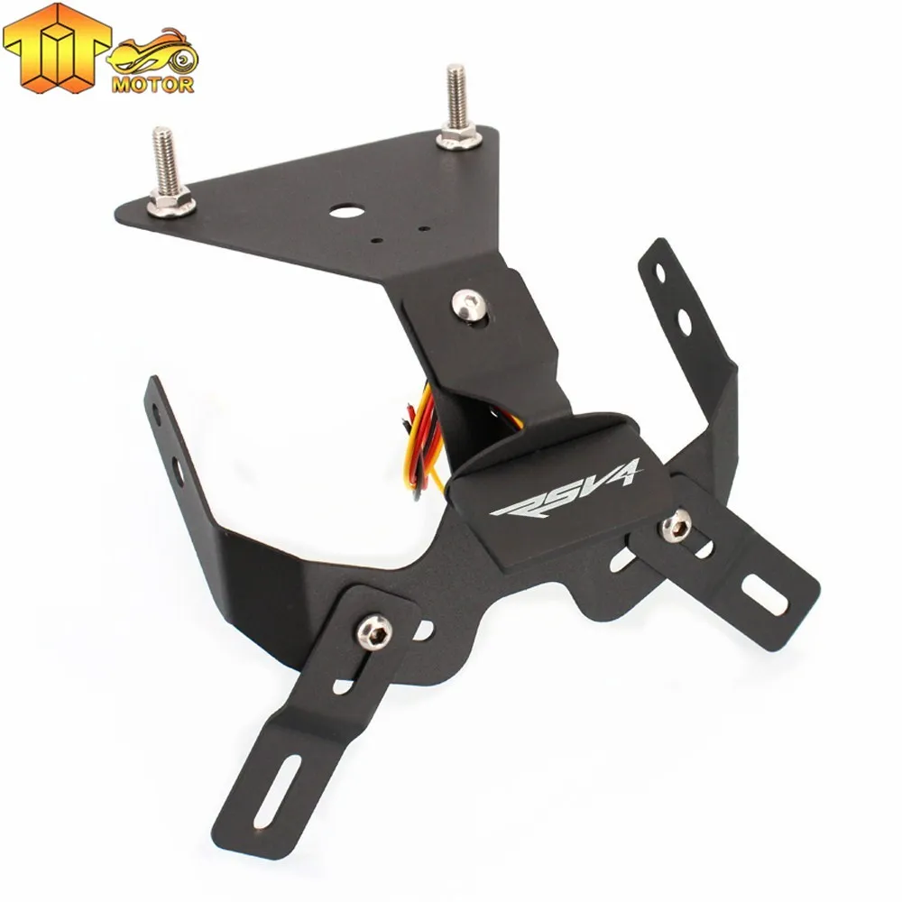 

Motorcycle Rear License Tag Plate Holder Bracket For Aprilia RSV4 /Tuono V4 1100 RR/Factory RS4/RS 50/125 RF RSV4RR 2009-2018