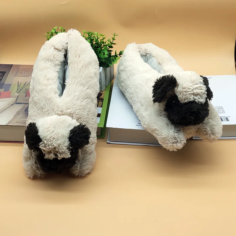 Cane al coperto pantofole a casa scarpe pantofole orso anime pavimento In Legno degli uomini delle donne di inverno Del Fumetto Personalizzato con